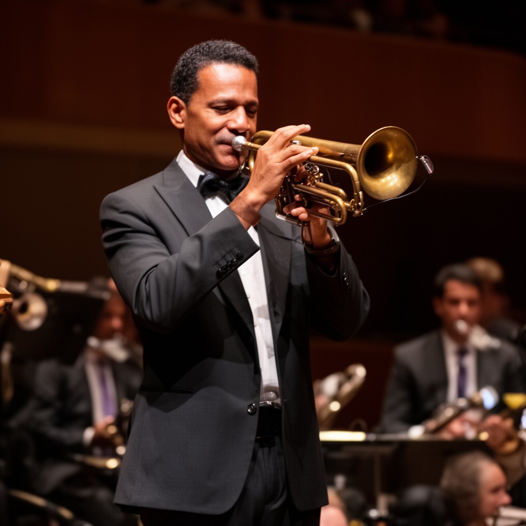 AI-generated illustration of Wynton Marsalis