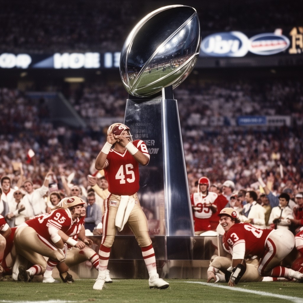 AI-generated illustration of Super Bowl XIX