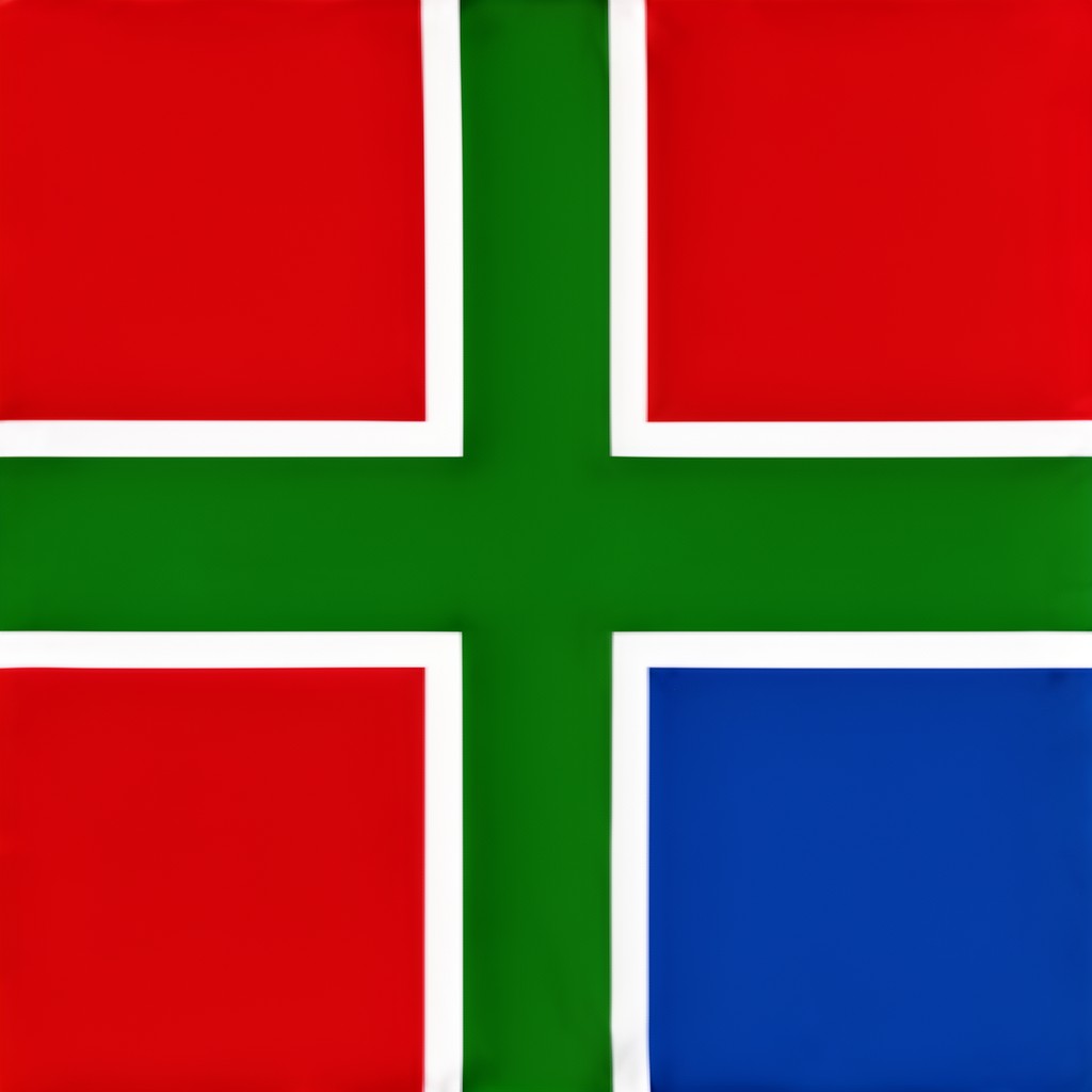 AI-generated illustration of Flag of Groningen (province)