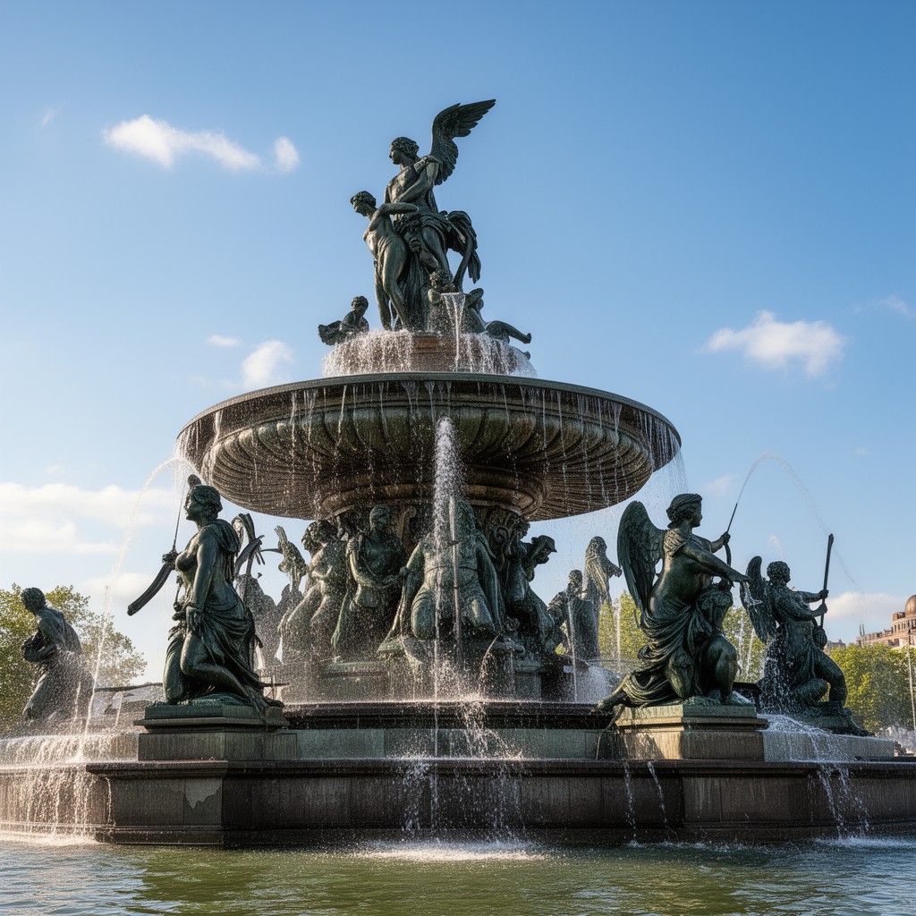 AI-generated illustration of Swann Memorial Fountain