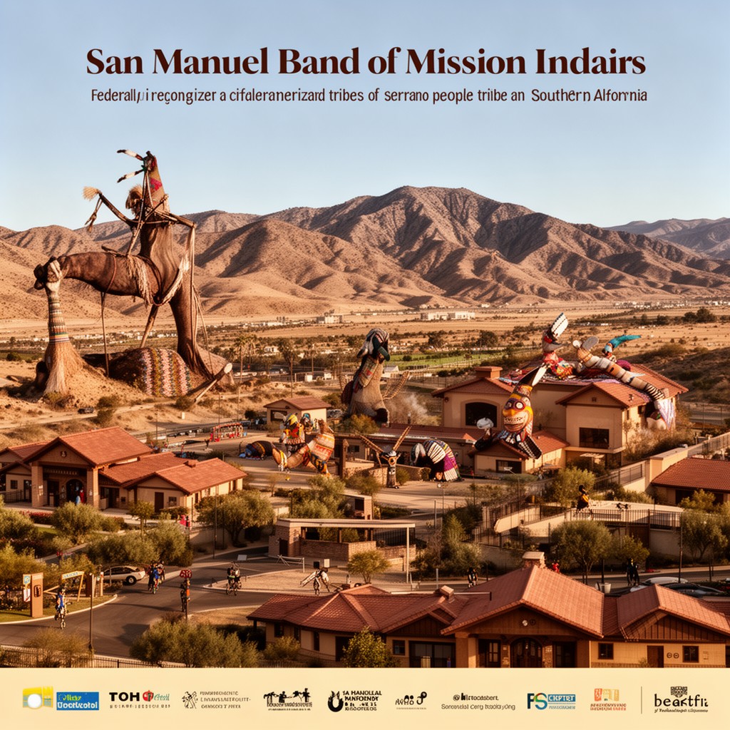 AI-generated illustration of San Manuel Band of Mission Indians