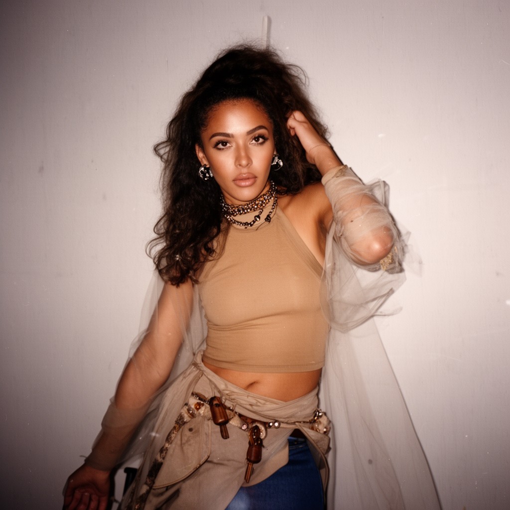 AI-generated illustration of Solange Knowles