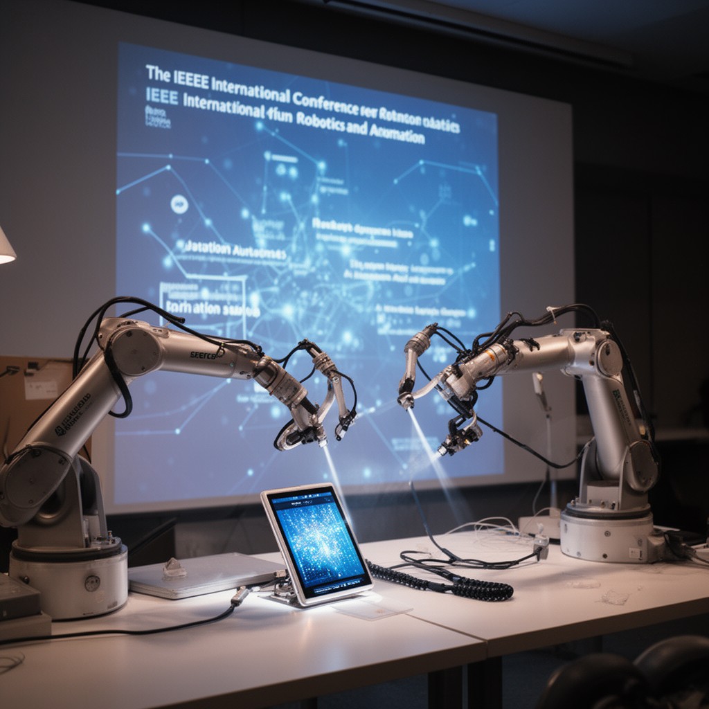 AI-generated illustration of IEEE International Conference on Robotics and Automation