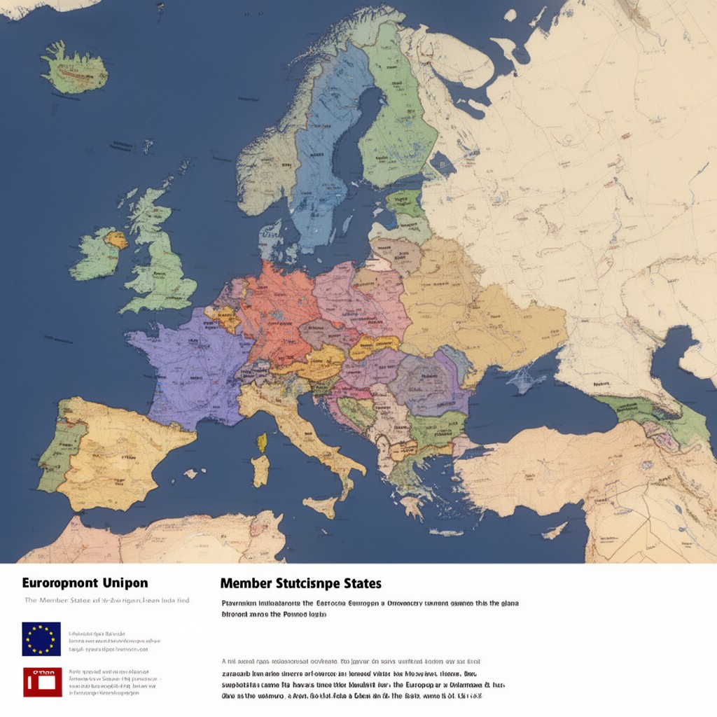 AI-generated illustration of Member States of the European Union