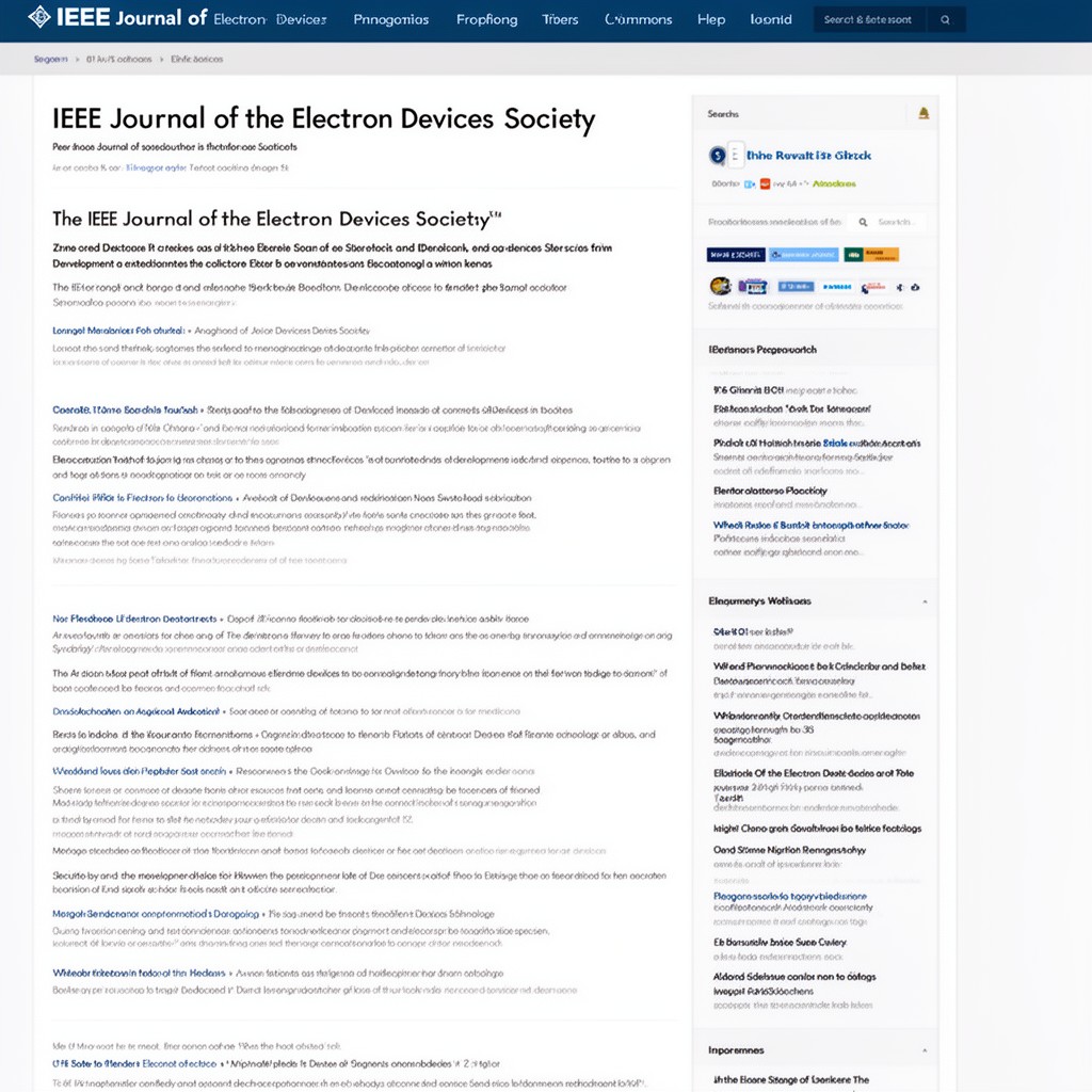 AI-generated illustration of IEEE Journal of the Electron Devices Society