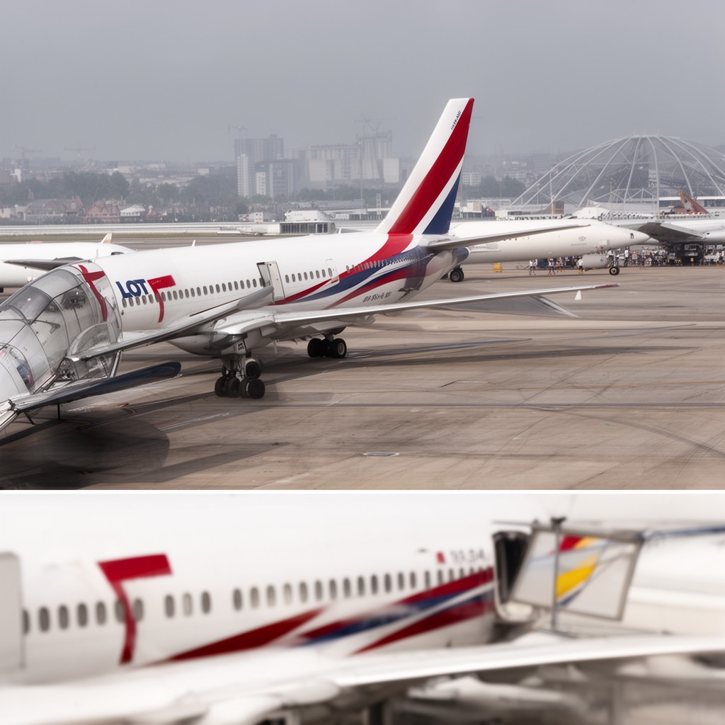 AI-generated illustration of LOT Polish Airlines