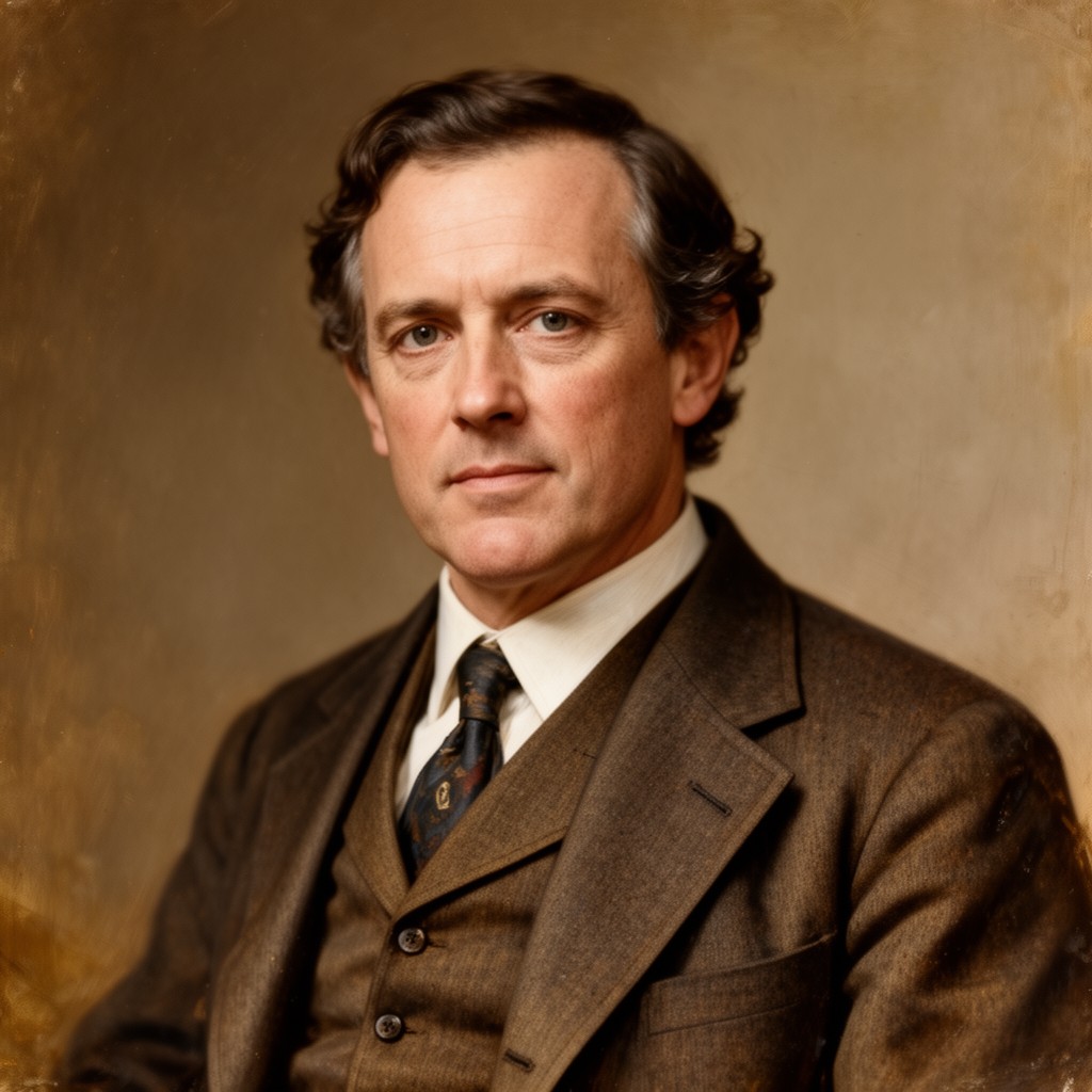 AI-generated illustration of William Hammond Hall