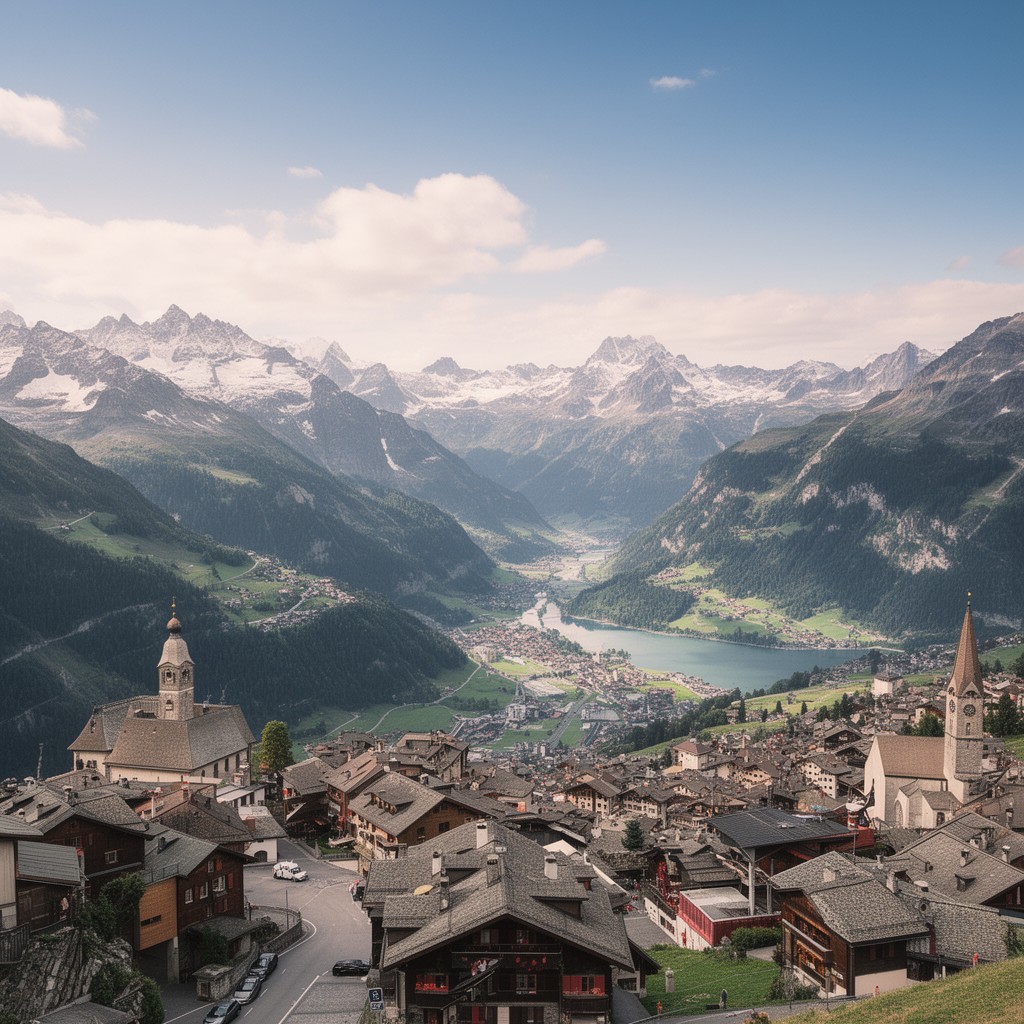 AI-generated illustration of Switzerland