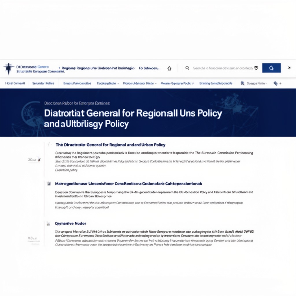 AI-generated illustration of Directorate-General for Regional and Urban Policy