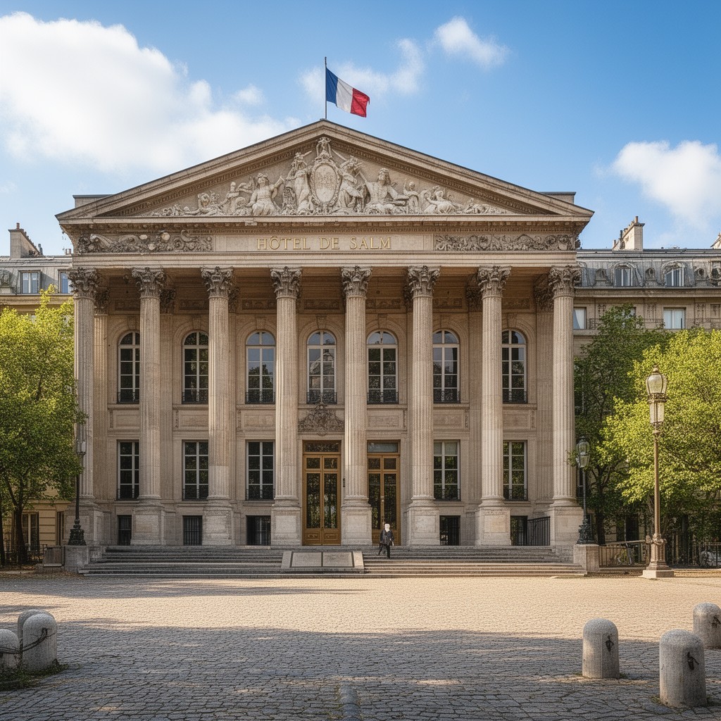 AI-generated illustration of Hôtel de Salm