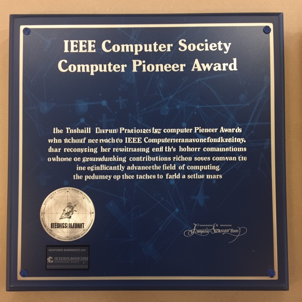 AI-generated illustration of IEEE Computer Society Computer Pioneer Award