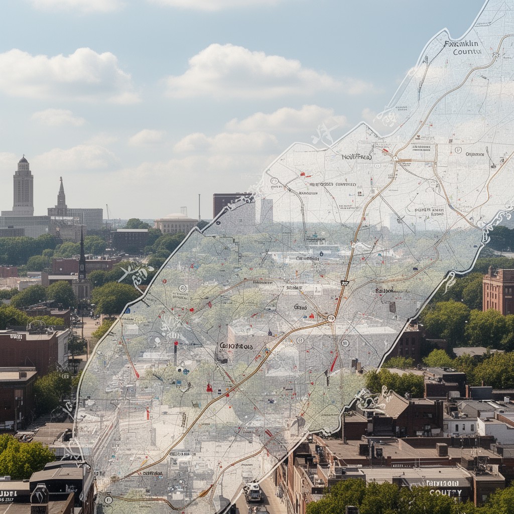 AI-generated illustration of Franklin County, Ohio
