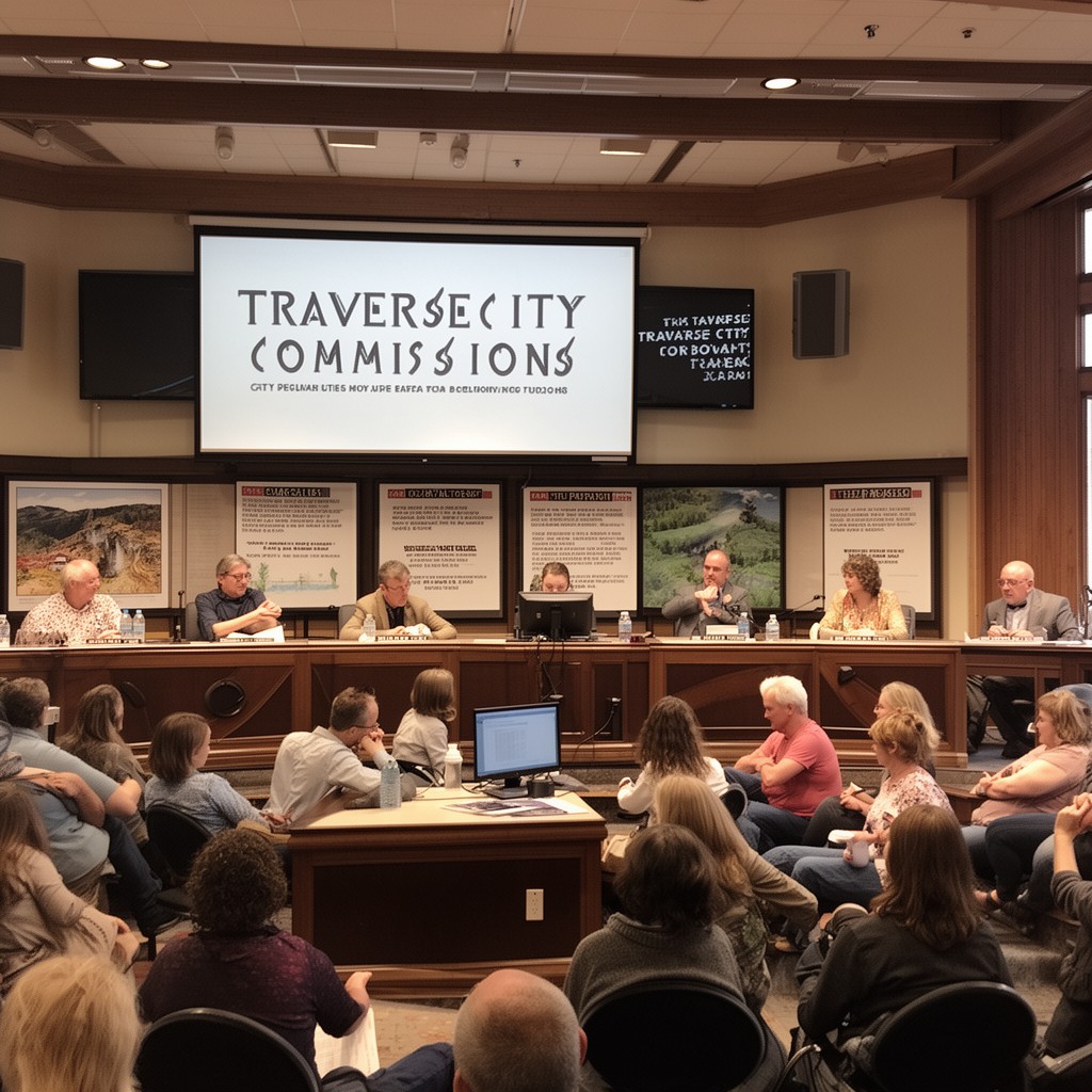 AI-generated illustration of Traverse City Commission
