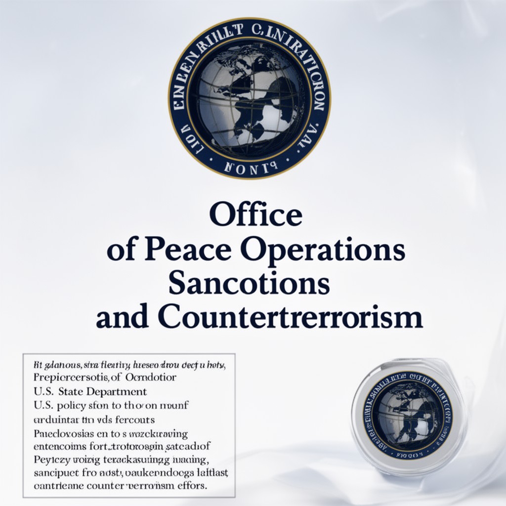 AI-generated illustration of Office of Peace Operations, Sanctions, and Counterterrorism