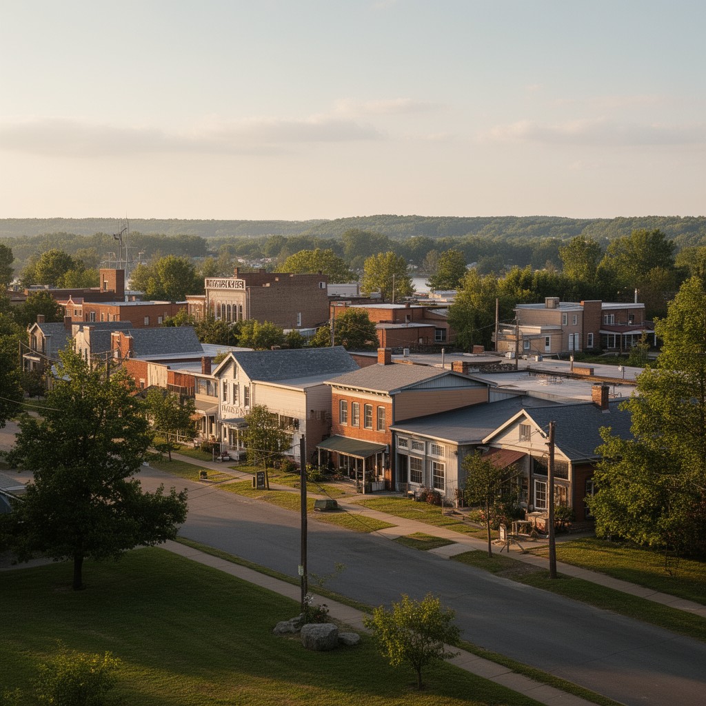 AI-generated illustration of West Branch, Iowa, United States