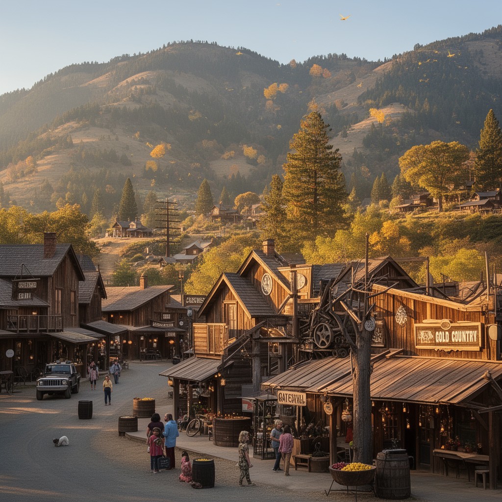 AI-generated illustration of Gold Country