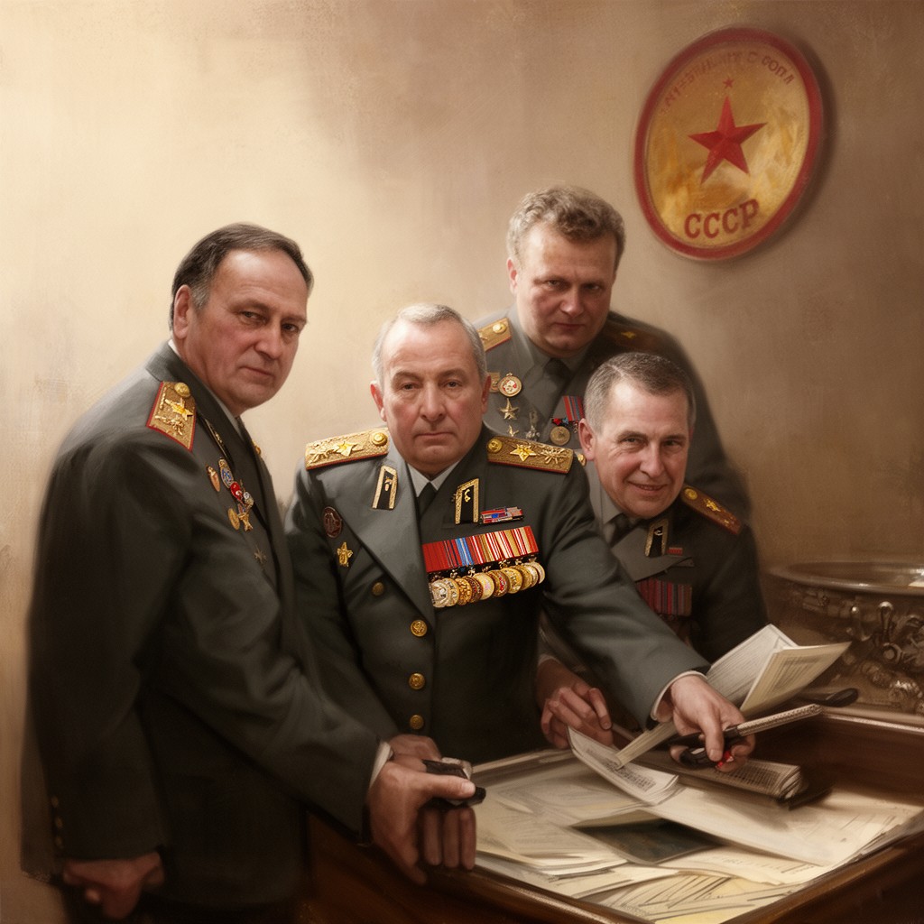 AI-generated illustration of Marshal of the Soviet Union