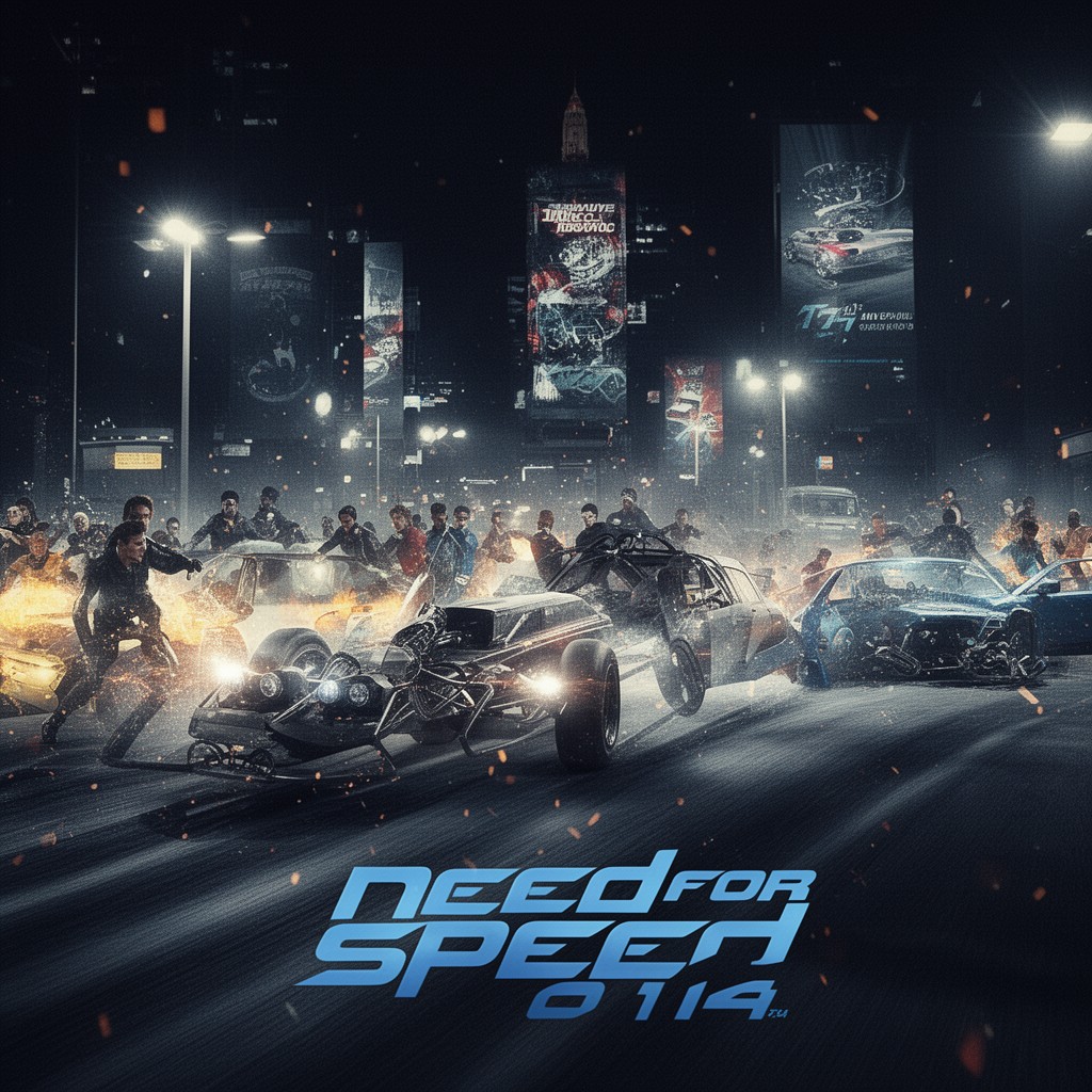 AI-generated illustration of Need for Speed (2014 film)