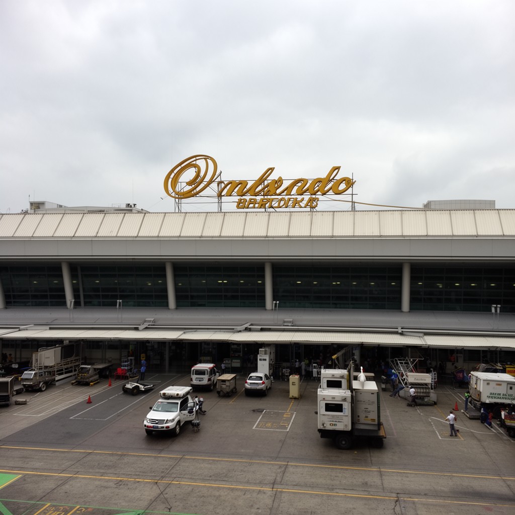 AI-generated illustration of José Joaquín de Olmedo International Airport
