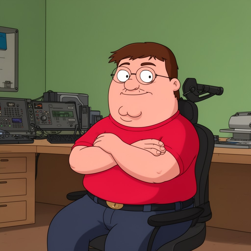 AI-generated illustration of Peter Griffin