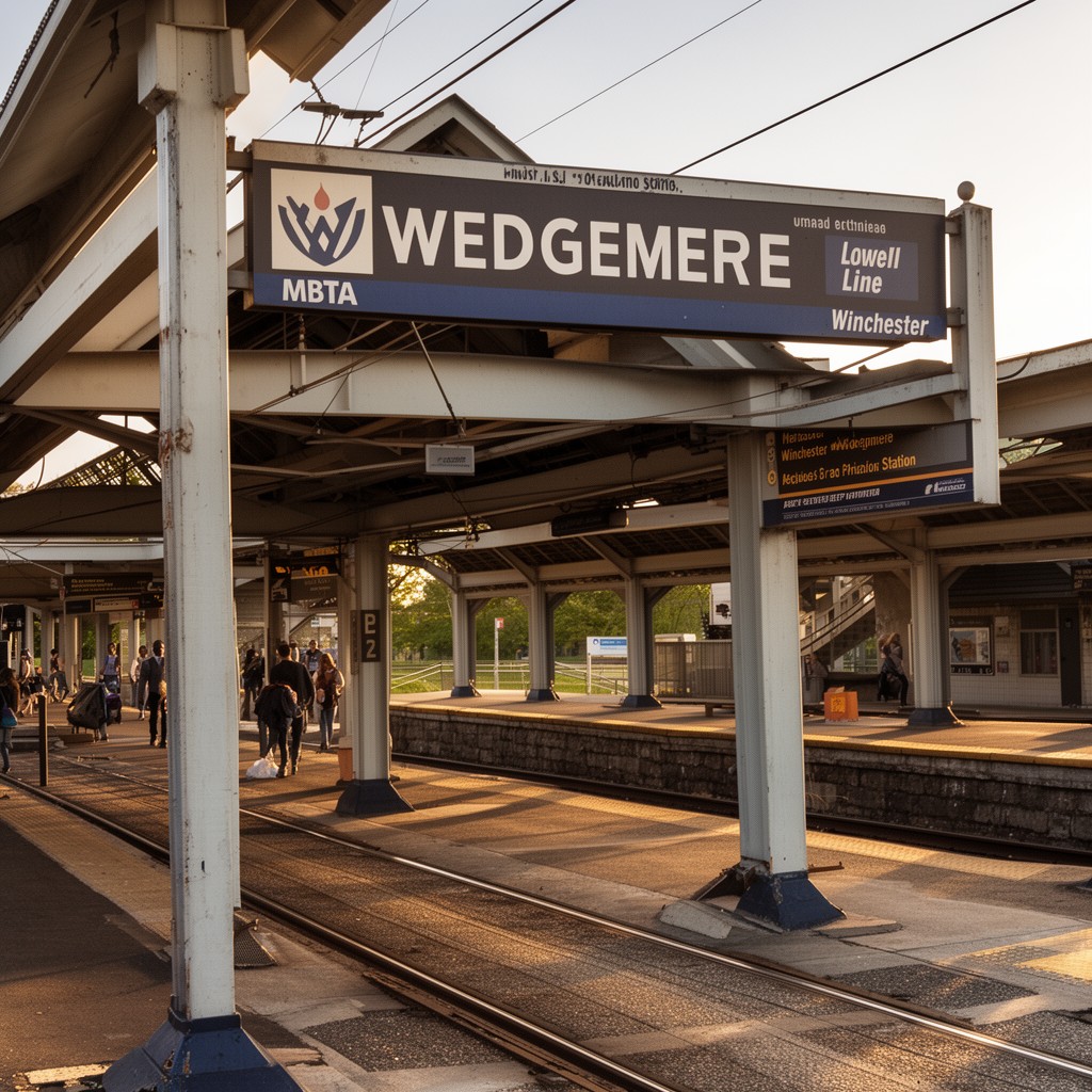 AI-generated illustration of Wedgemere station