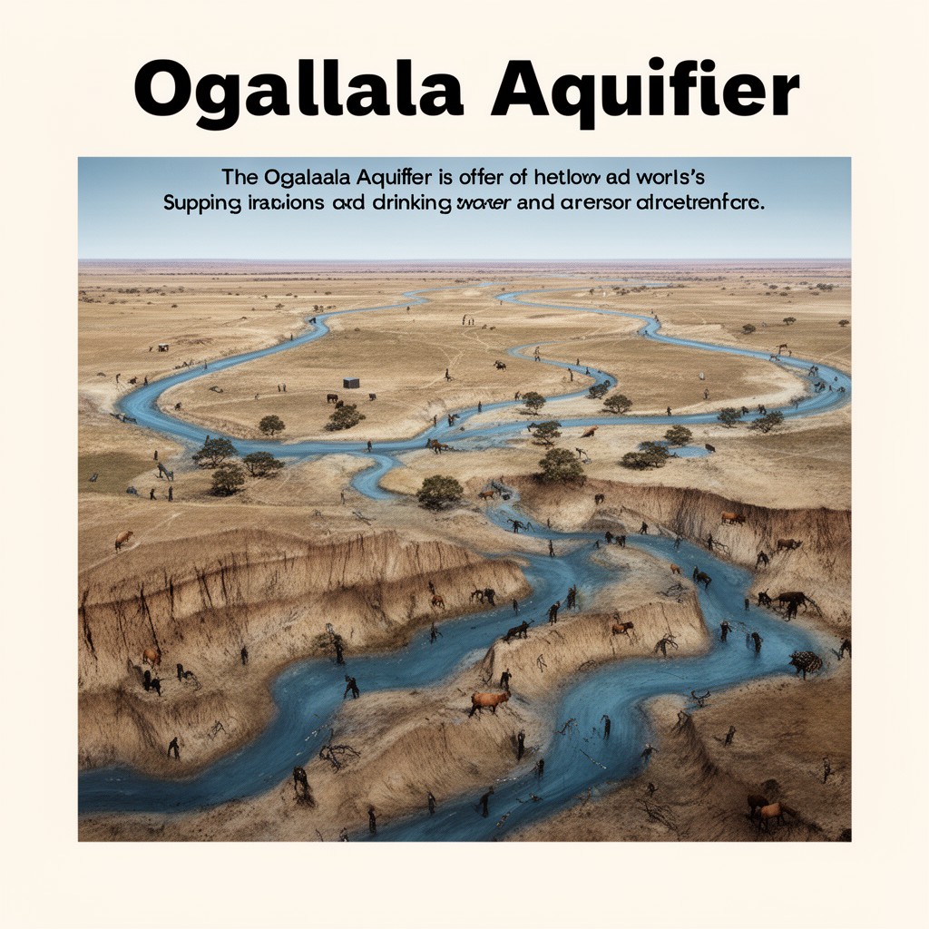 AI-generated illustration of Ogallala Aquifer