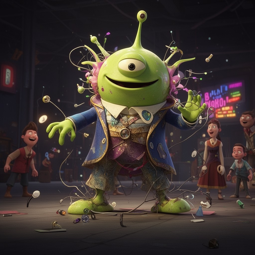 AI-generated illustration of Roger the Alien