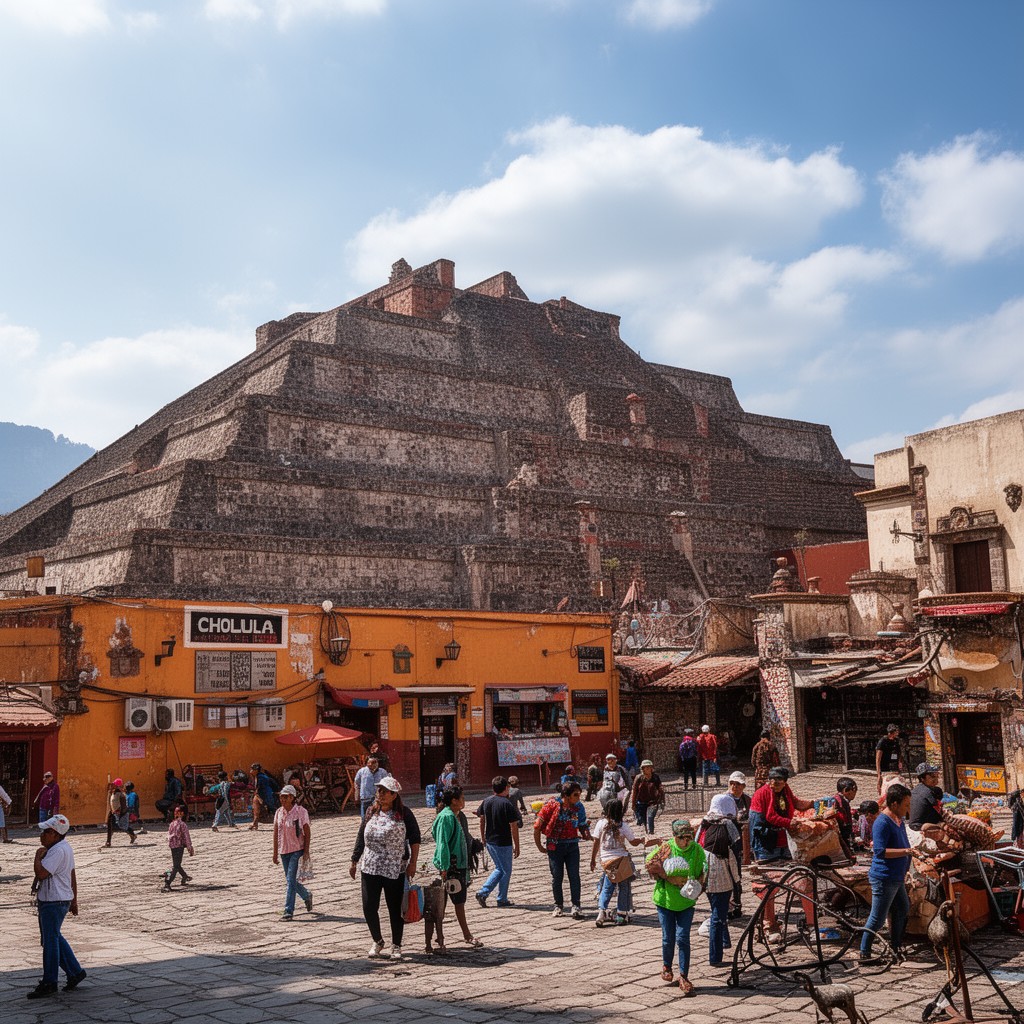 AI-generated illustration of Cholula