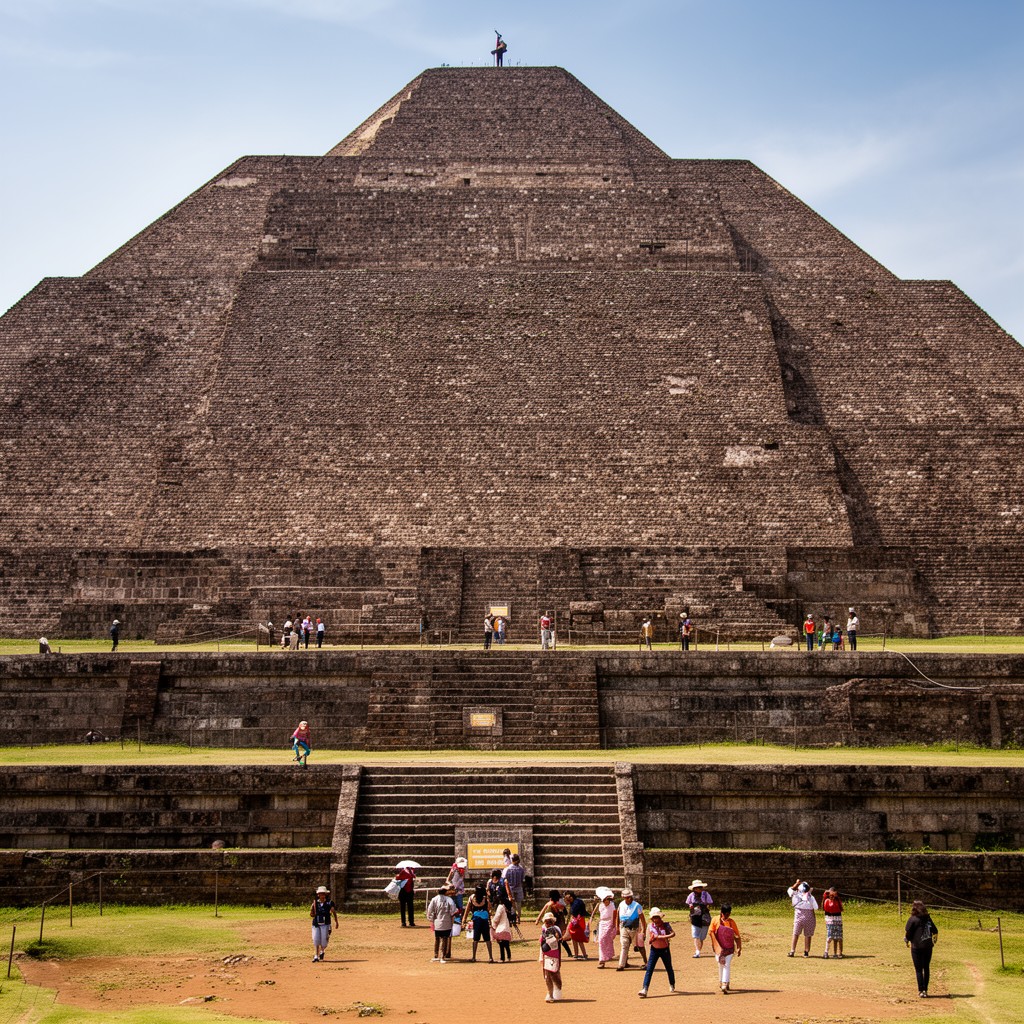 AI-generated illustration of Great Pyramid of Cholula