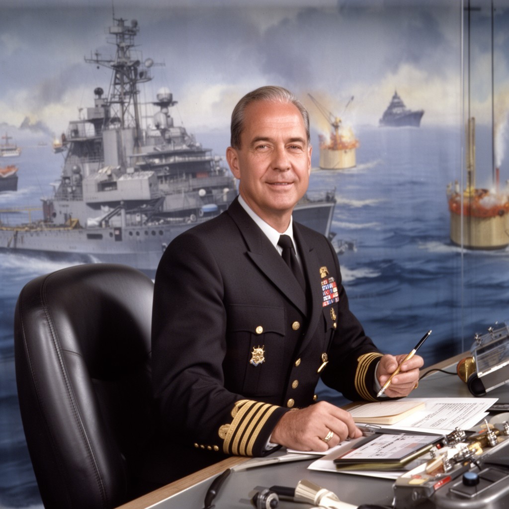 AI-generated illustration of Vice Admiral William H. P. Blandy