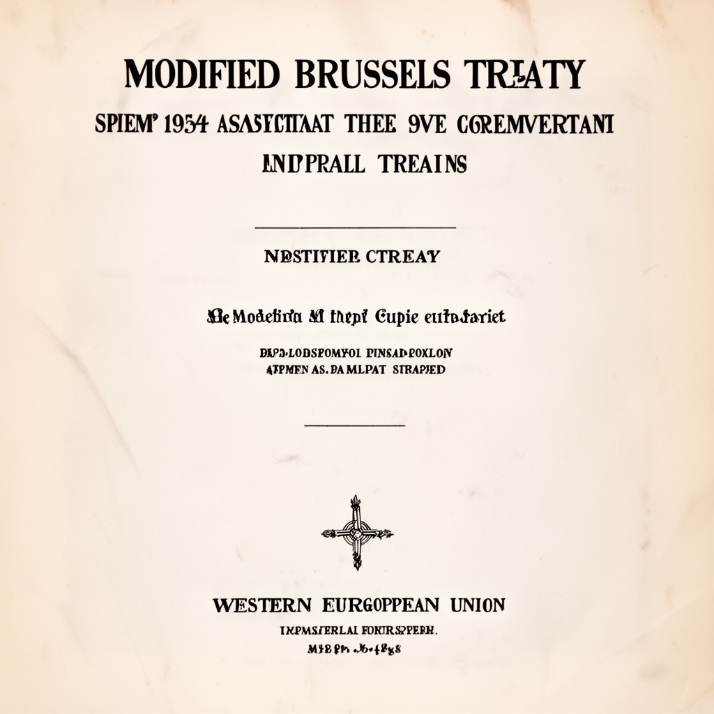 AI-generated illustration of Modified Brussels Treaty