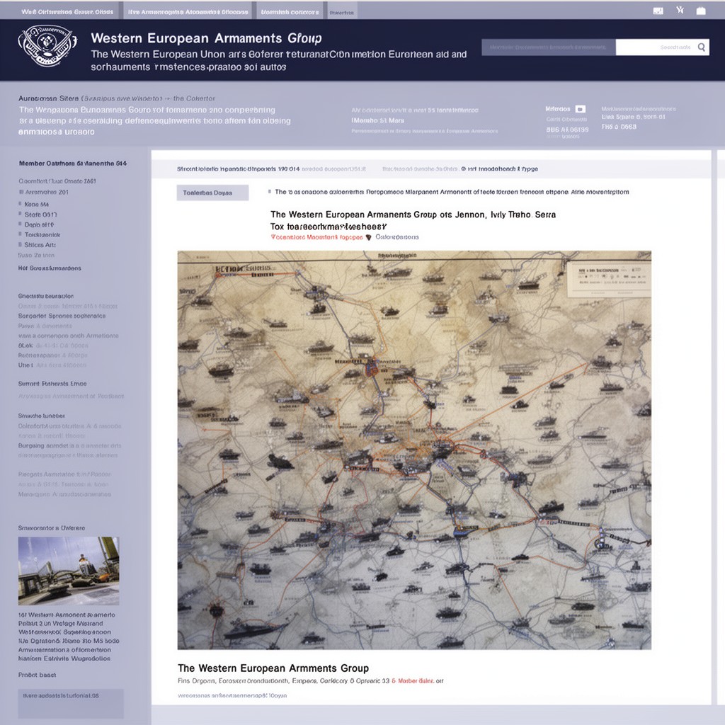 AI-generated illustration of Western European Armaments Group