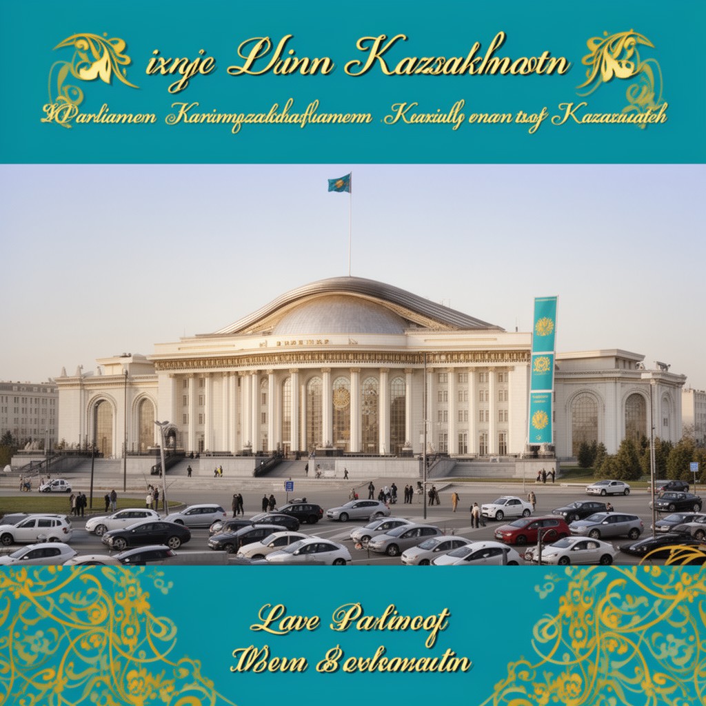 AI-generated illustration of Parliament of Kazakhstan