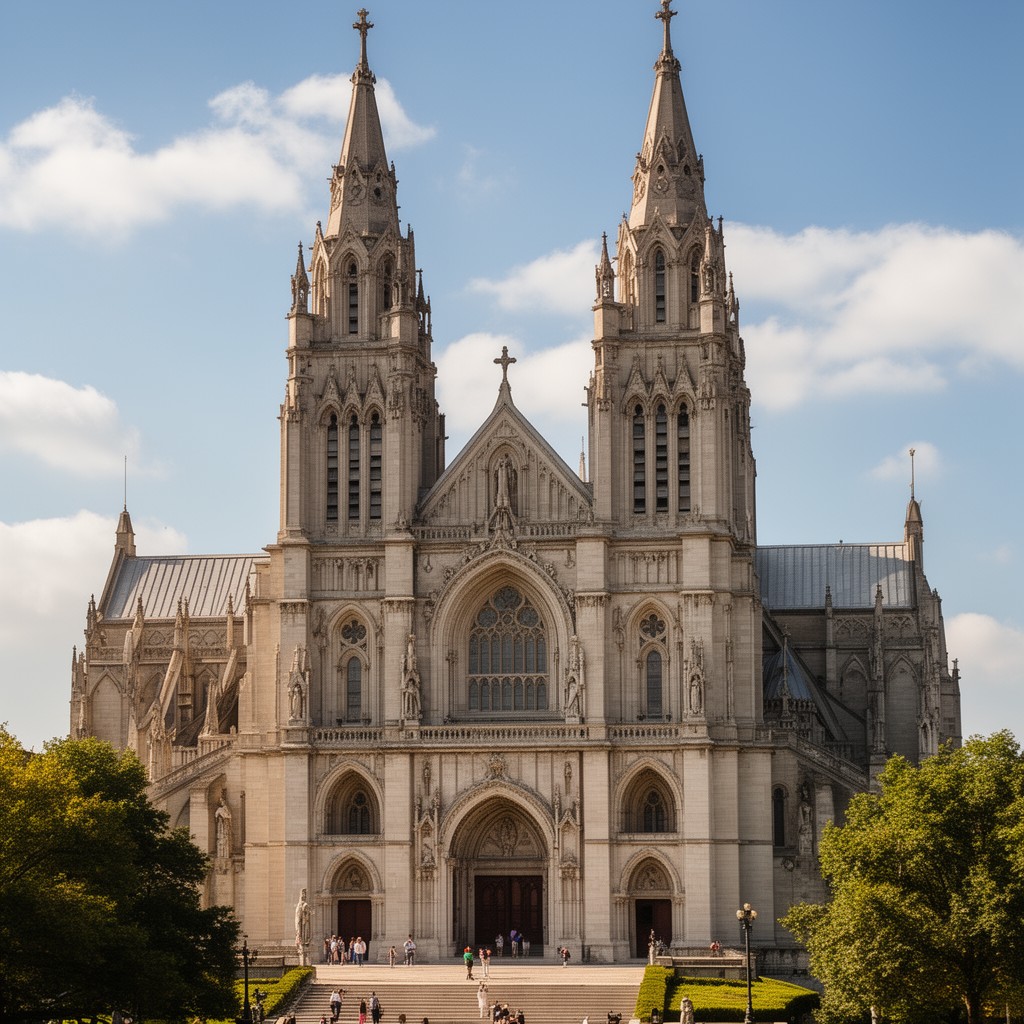 AI-generated illustration of Cathedral Basilica of Saints Peter and Paul