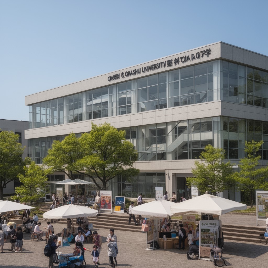 AI-generated illustration of Ohashi Campus