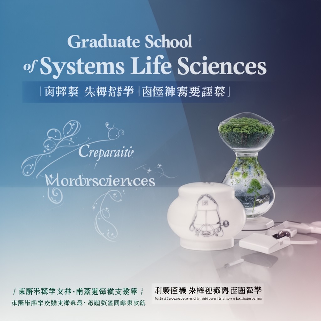 AI-generated illustration of Graduate School of Systems Life Sciences