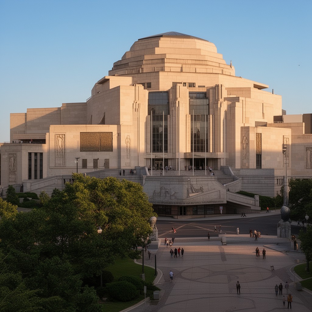 AI-generated illustration of Joslyn Art Museum