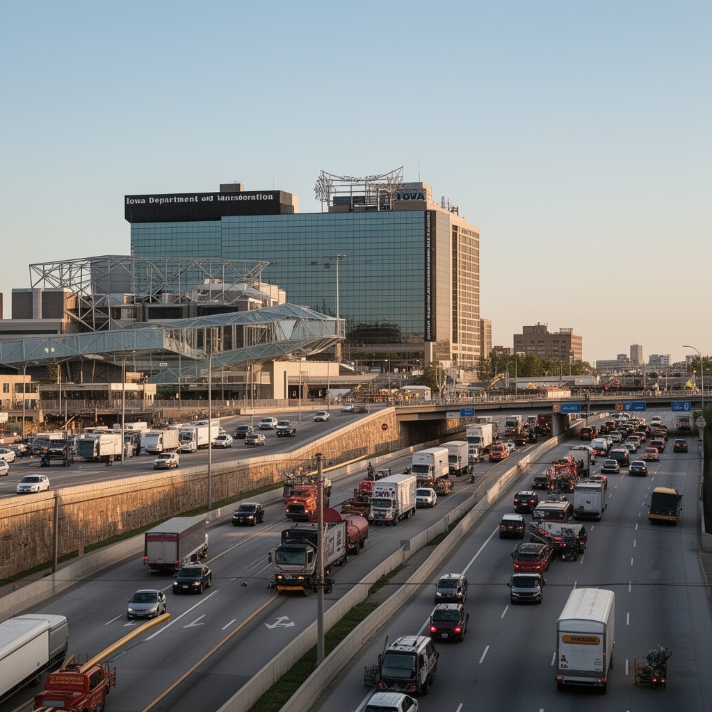 AI-generated illustration of Iowa Department of Transportation