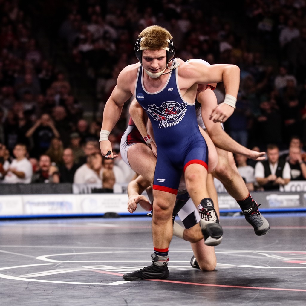 AI-generated illustration of NCAA Division I Wrestling Championships
