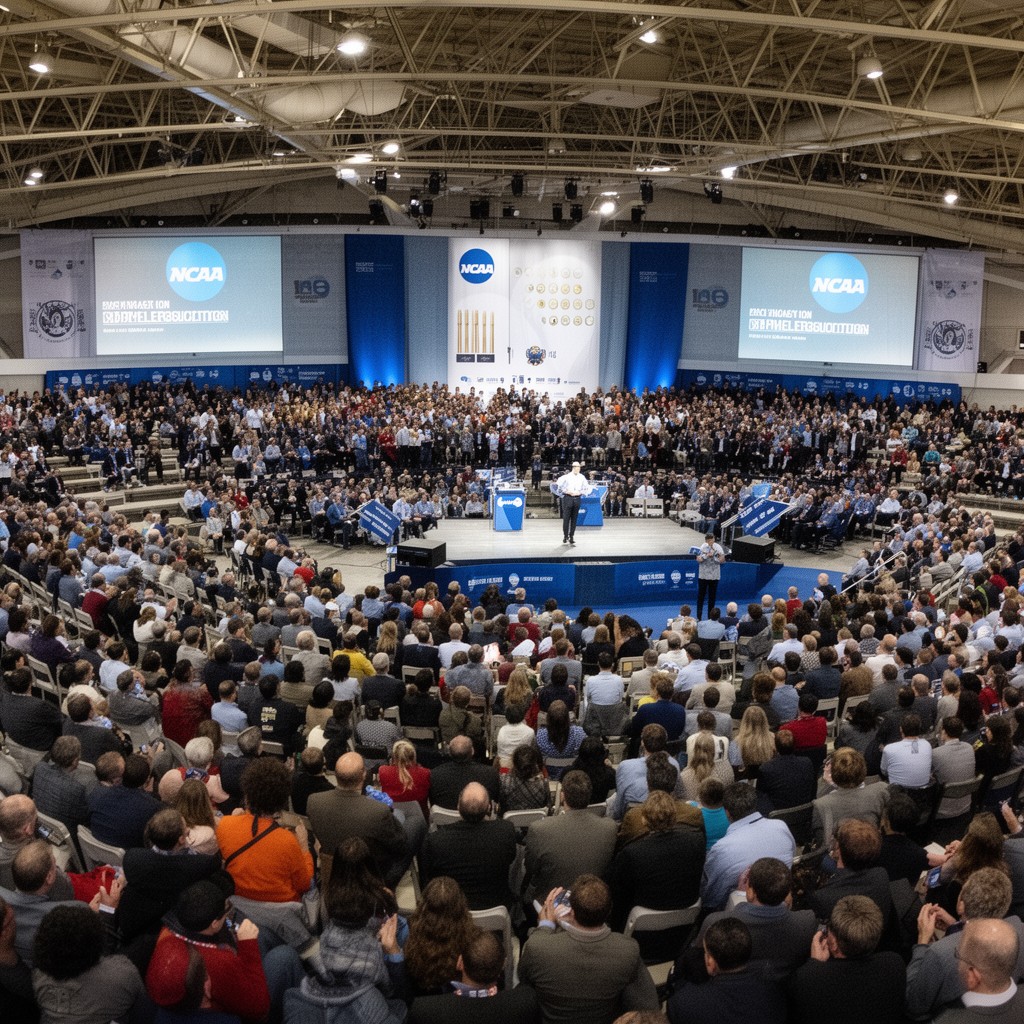 AI-generated illustration of NCAA Convention