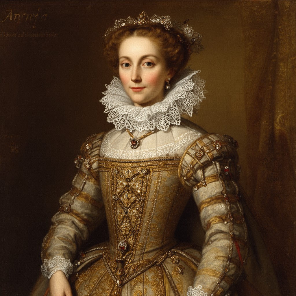 AI-generated illustration of Anna of Austria