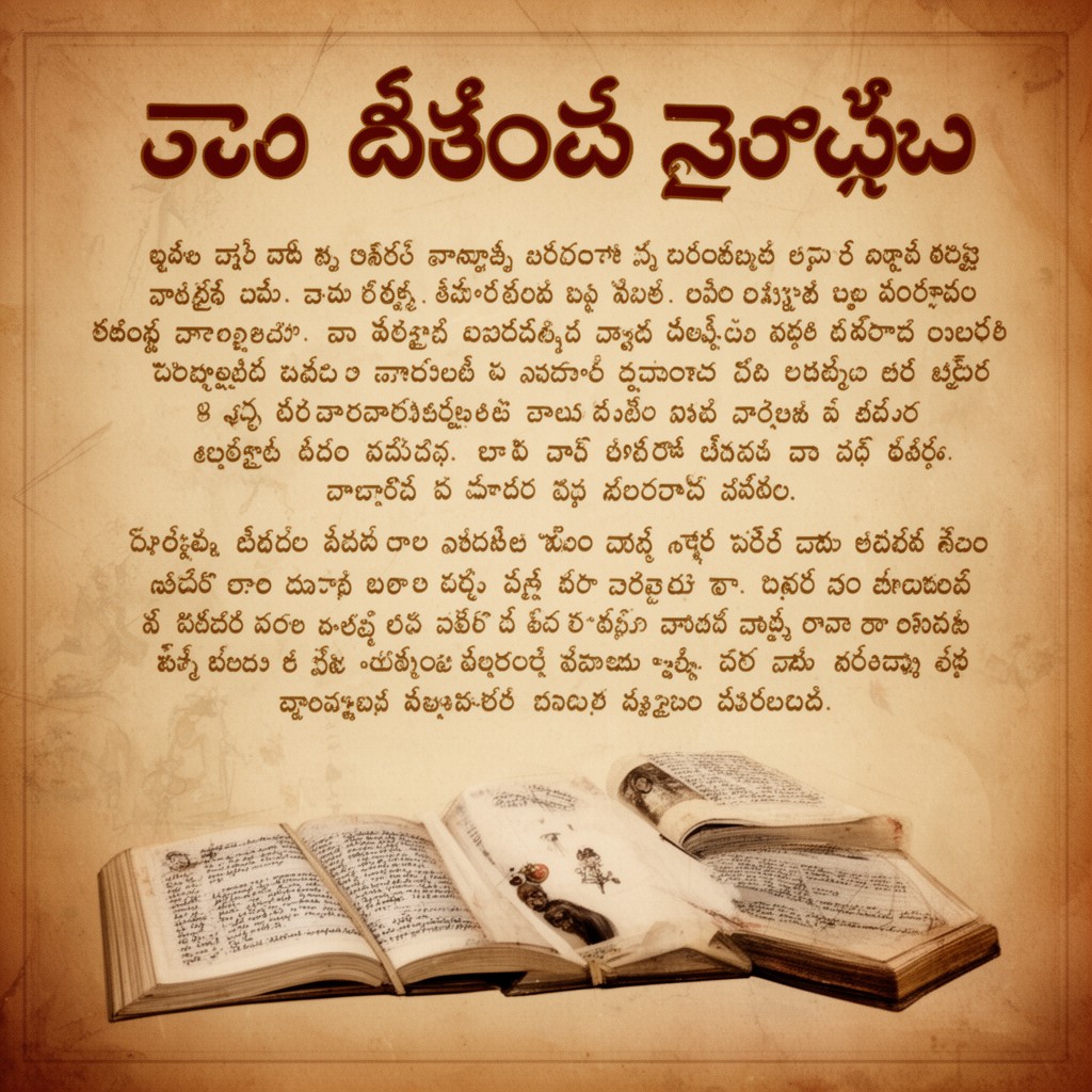 AI-generated illustration of Telugu