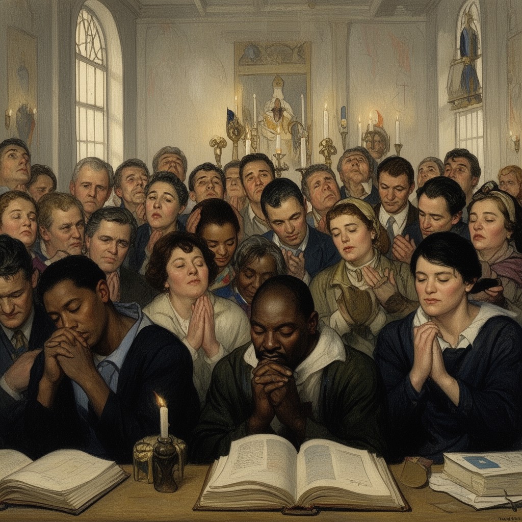 AI-generated illustration of Freedom of Worship