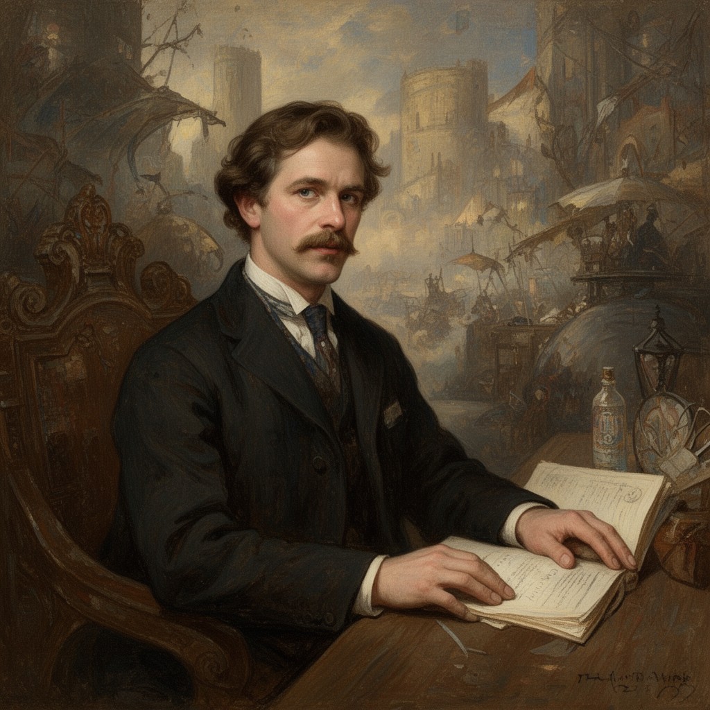 AI-generated illustration of Howard Pyle