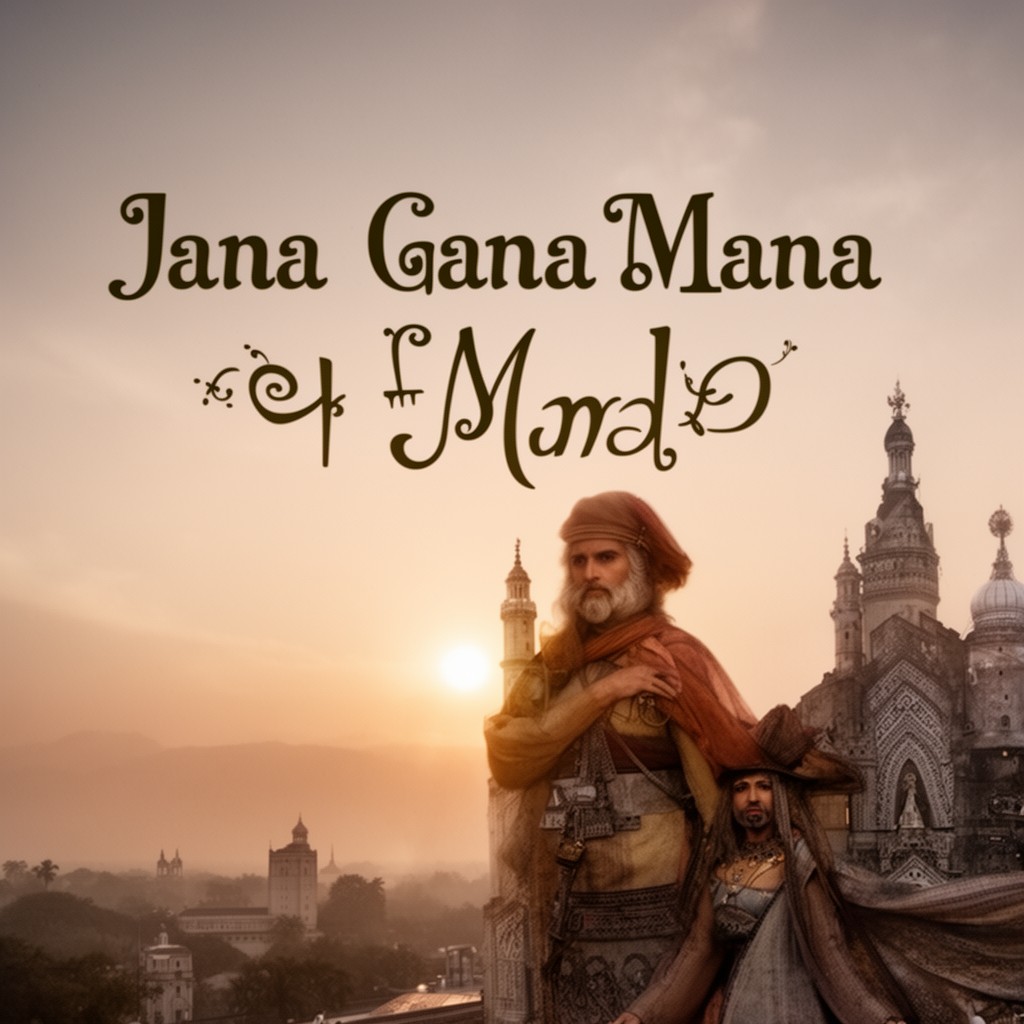 AI-generated illustration of Jana Gana Mana