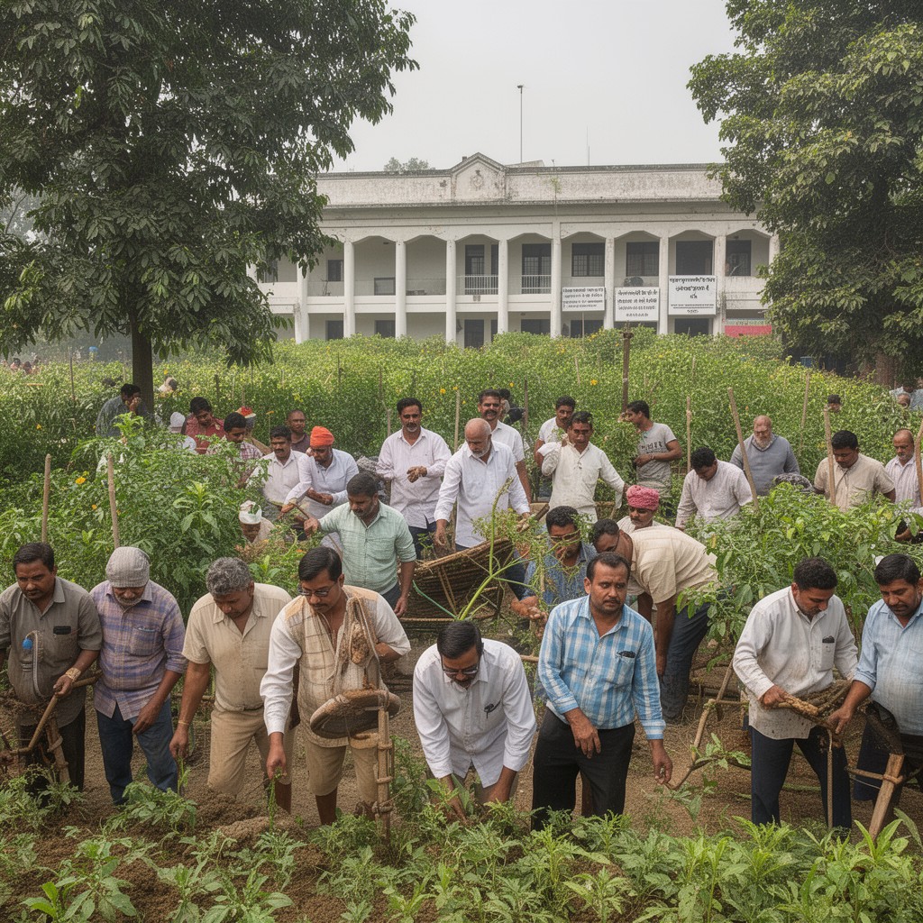 AI-generated illustration of Indian Agricultural Research Institute