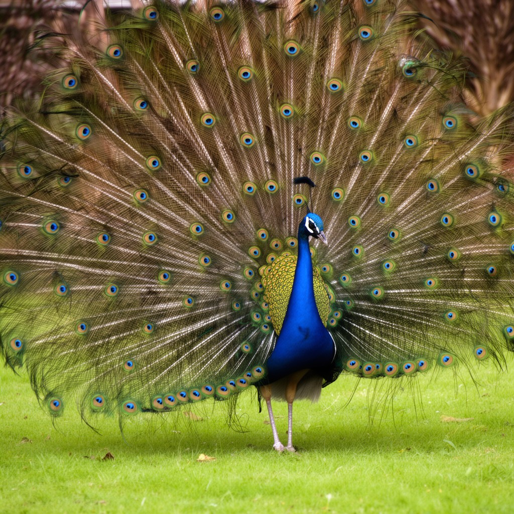 AI-generated illustration of Indian peafowl