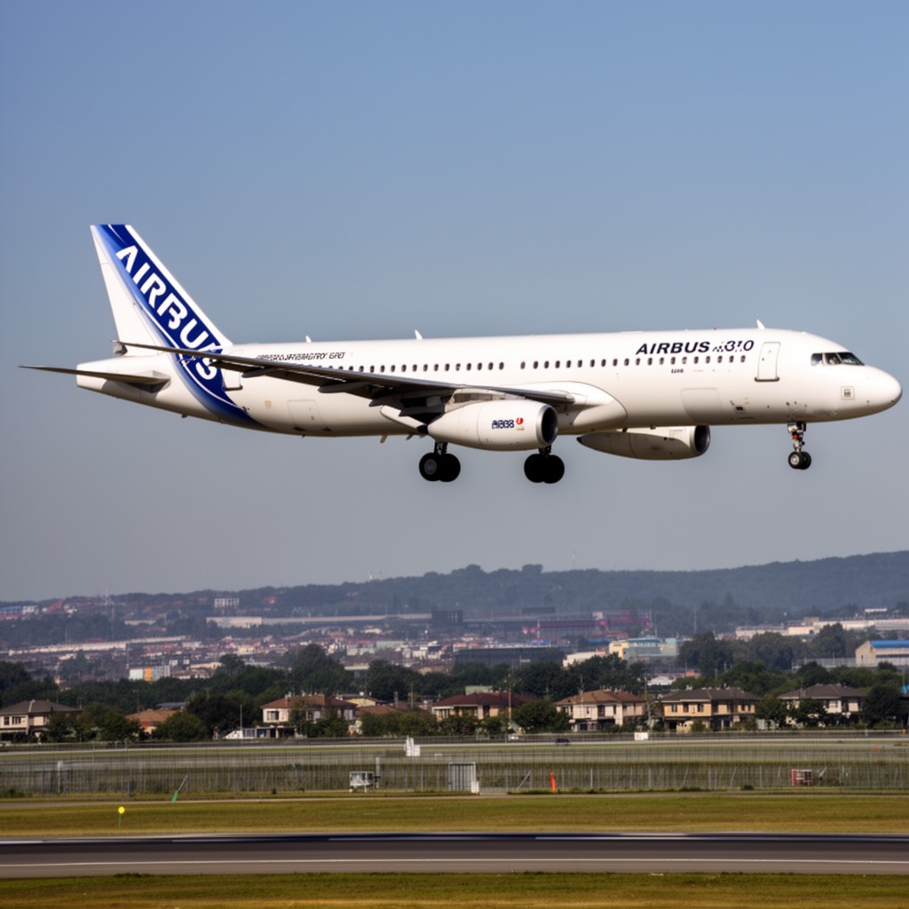 AI-generated illustration of Airbus A319