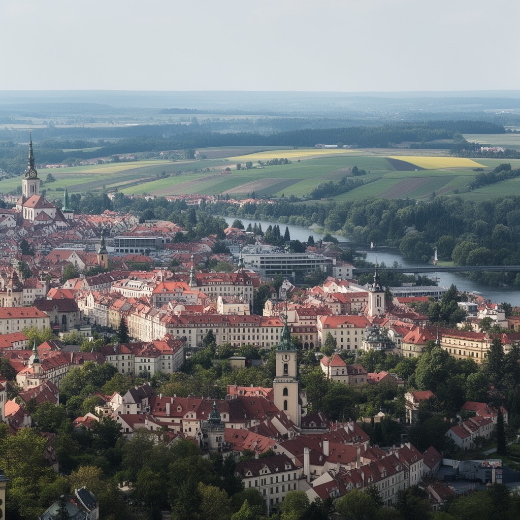 AI-generated illustration of Hradec Králové Region