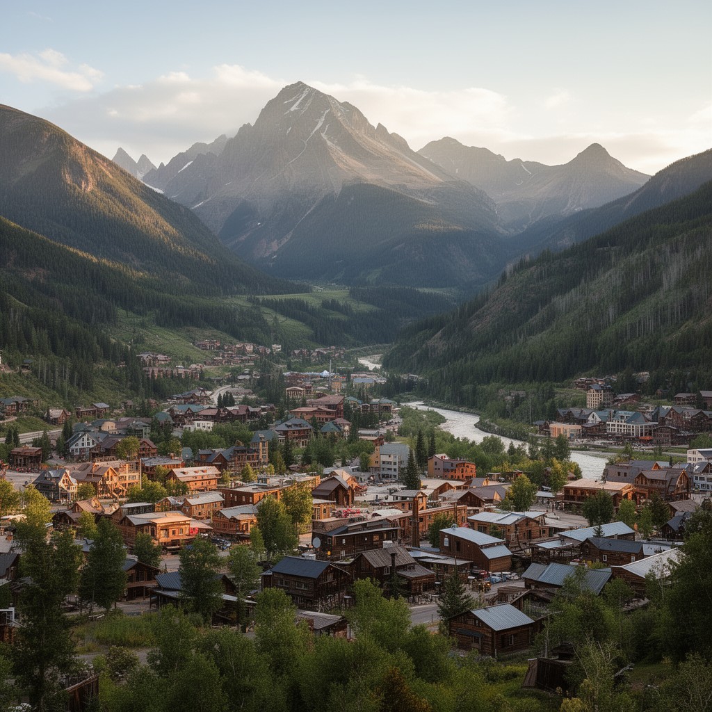 AI-generated illustration of Telluride, Colorado